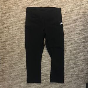 Black Stretchy Athletic Leggings